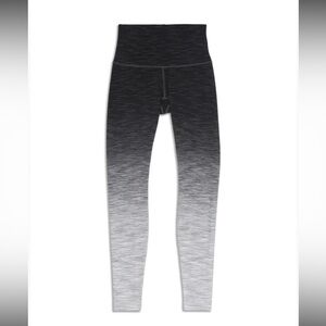 Lululemon Wunder Under Gradient Black and Gray Leggings